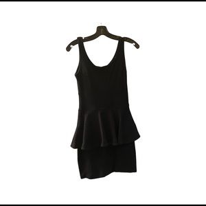 Archive black pique cotton one piece dress S